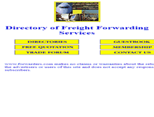 Tablet Screenshot of forwarders.com